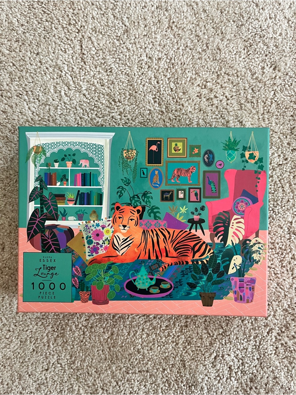 Elena Essex Tiger Lounge 1000-Piece Puzzle